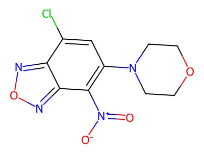 7-Chloro-5-(morpholin-4-yl)-4-nitro-2,1,3-benzoxadiazole structure
