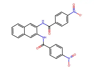 4-Nitro-N-[3-(4-nitrobenzamido)naphthalen-2-YL]benzamide structure