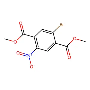 Dimethyl 2-bromo-5-nitroterephthalate structure
