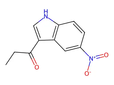 1-(5-nitro-1H-indol-3-yl)propan-1-one structure