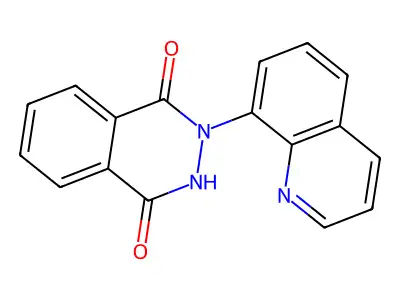 2-Quinolin-8-yl-2,3-dihydrophthalazine-1,4-dione structure