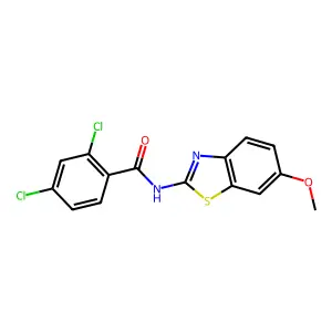 2,4-dichloro-N-(6-methoxy-1,3-benzothiazol-2-yl)benzamide structure