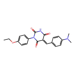 5-(4-Dimethylamino-benzylidene)-1-(4-ethoxy-phenyl)-pyrimidine-2,4,6-trione structure
