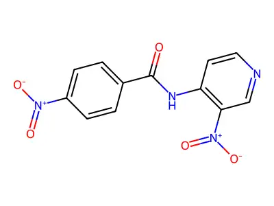 4-nitro-N-(3-nitropyridin-4-yl)benzamide structure