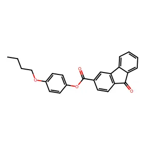 4-butoxyphenyl 9-oxo-9H-fluorene-3-carboxylate structure