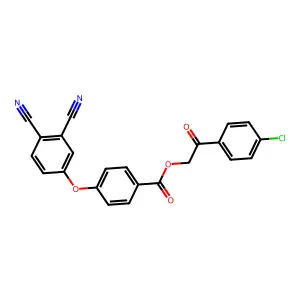 2-(4-Chlorophenyl)-2-oxoethyl 4-(3,4-dicyanophenoxy)benzoate structure