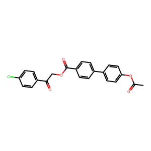 [2-(4-Chlorophenyl)-2-oxoethyl] 4-(4-acetyloxyphenyl)benzoate structure