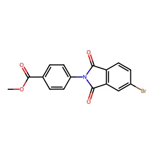 methyl 4-(5-bromo-1,3-dioxo-1,3-dihydro-2H-isoindol-2-yl)benzoate structure