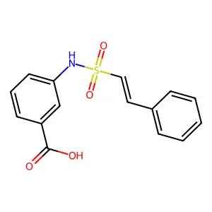 3-(2-Phenylethenesulfonamido)benzoic acid structure