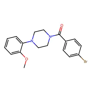 (4-Bromophenyl)-[4-(2-methoxyphenyl)piperazin-1-yl]methanone structure