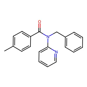 N-benzyl-4-methyl-N-(pyridin-2-yl)benzamide structure