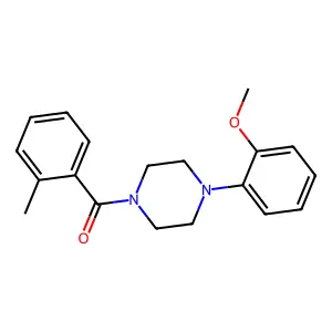 [4-(2-Methoxyphenyl)piperazin-1-yl]-(2-methylphenyl)methanone structure