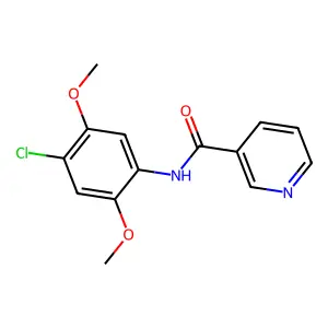 N-(4-chloro-2,5-dimethoxyphenyl)pyridine-3-carboxamide structure