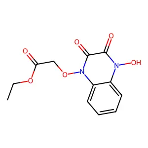ethyl [(4-hydroxy-2,3-dioxo-3,4-dihydroquinoxalin-1(2H)-yl)oxy]acetate structure