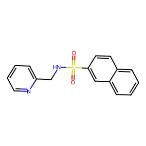 N-(pyridin-2-ylmethyl)naphthalene-2-sulfonamide structure