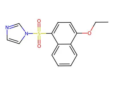 1-(4-Ethoxynaphthalen-1-yl)sulfonylimidazole structure
