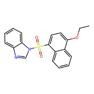 1-[(4-ethoxynaphthalen-1-yl)sulfonyl]-1H-benzimidazole structure