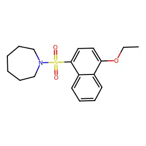 1-[(4-Ethoxy-1-naphthyl)sulfonyl]azepane structure