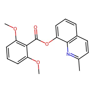 2-Methylquinolin-8-yl 2,6-dimethoxybenzoate structure
