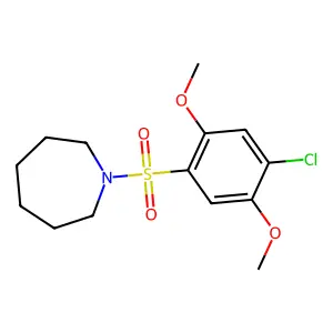 1-(4-Chloro-2,5-dimethoxybenzenesulfonyl)azepane structure