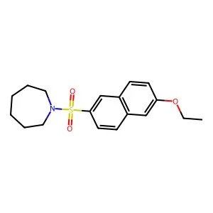 1-(6-Ethoxynaphthalen-2-yl)sulfonylazepane structure