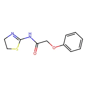 N-(4,5-dihydro-1,3-thiazol-2-yl)-2-phenoxyacetamide structure