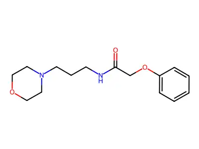 N-(3-morpholin-4-ylpropyl)-2-phenoxyacetamide structure