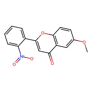 6-Methoxy-2-(2-nitrophenyl)chromen-4-one structure