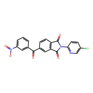 2-(5-Chloropyridin-2-yl)-5-(3-nitrobenzoyl)isoindole-1,3-dione structure
