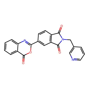 5-(4-Oxo-3,1-benzoxazin-2-yl)-2-(pyridin-3-ylmethyl)isoindole-1,3-dione structure