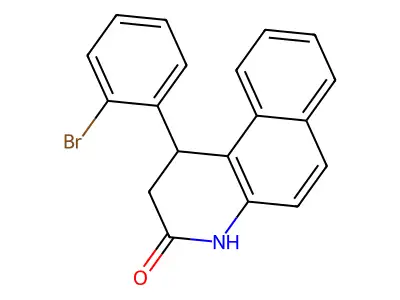 1-(2-bromophenyl)-1,4-dihydrobenzo[f]quinolin-3(2H)-one structure