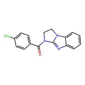 (4-Chlorophenyl)-(1,2-dihydroimidazo[1,2-a]benzimidazol-3-yl)methanone structure