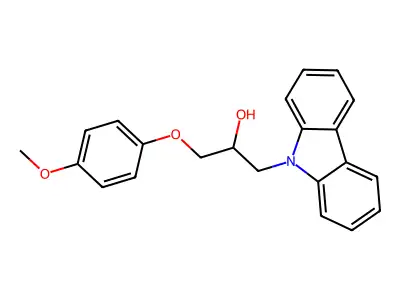 1-Carbazol-9-yl-3-(4-methoxyphenoxy)propan-2-ol structure