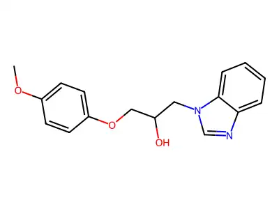 1-(Benzimidazol-1-yl)-3-(4-methoxyphenoxy)propan-2-ol structure
