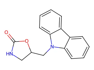 5-(Carbazol-9-ylmethyl)-1,3-oxazolidin-2-one structure