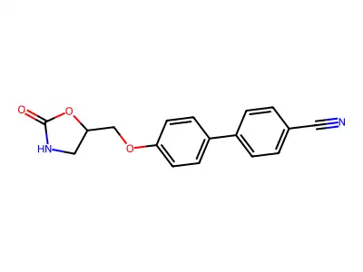 4'-(2-Oxo-oxazolidin-5-ylmethoxy)-biphenyl-4-carbonitrile structure