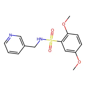 2,5-dimethoxy-N-(pyridin-3-ylmethyl)benzenesulfonamide structure