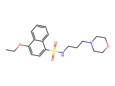 [(4-Ethoxynaphthyl)sulfonyl](3-morpholin-4-ylpropyl)amine structure