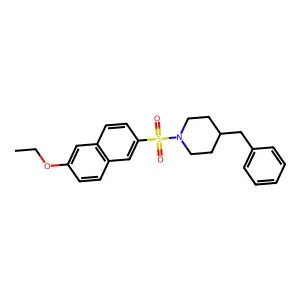 4-Benzyl-1-[(6-ethoxynaphthalen-2-yl)sulfonyl]piperidine structure