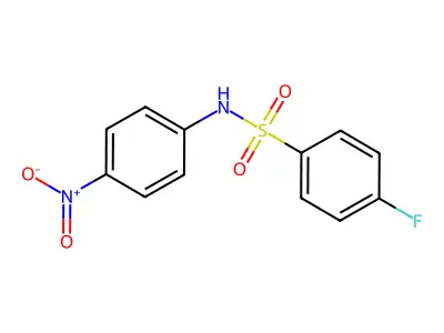 4-fluoro-N-(4-nitrophenyl)benzenesulfonamide structure