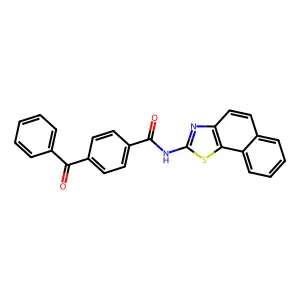 (Z)-4-benzoyl-N-(naphtho[2,1-d]thiazol-2(3H)-ylidene)benzamide structure