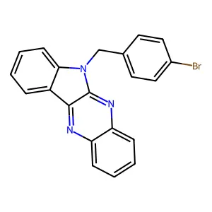 6-[(4-Bromophenyl)methyl]indolo[3,2-b]quinoxaline structure