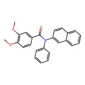 3,4-dimethoxy-N-naphthalen-2-yl-N-phenylbenzamide structure