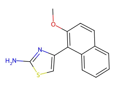 4-(2-Methoxy-1-naphthyl)-1,3-thiazol-2-amine structure