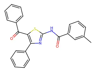 N-(5-benzoyl-4-phenyl-1,3-thiazol-2-yl)-3-methylbenzamide structure
