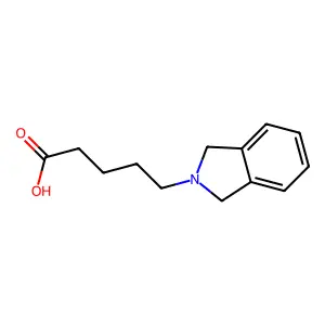 5-(1,3-Dihydroisoindol-2-yl)pentanoic acid structure