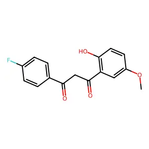 1-(4-Fluorophenyl)-3-(2-hydroxy-5-methoxyphenyl)propane-1,3-dione structure