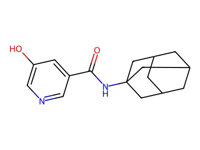 N-(1-金刚烷基)-5-羟基-3-吡啶甲酰胺 structure