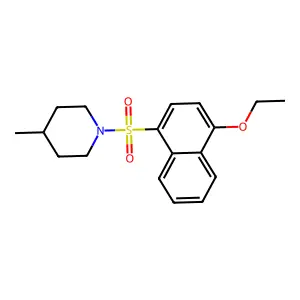 1-[(4-Ethoxynaphthalen-1-yl)sulfonyl]-4-methylpiperidine structure