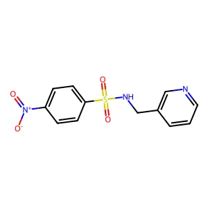 4-硝基-N-(吡啶-3-基甲基)苯磺酰胺 structure